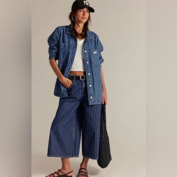 We The Free Denim - NWT We The Free High Top Wide Crop Jeans ~Bittersweet Blue~